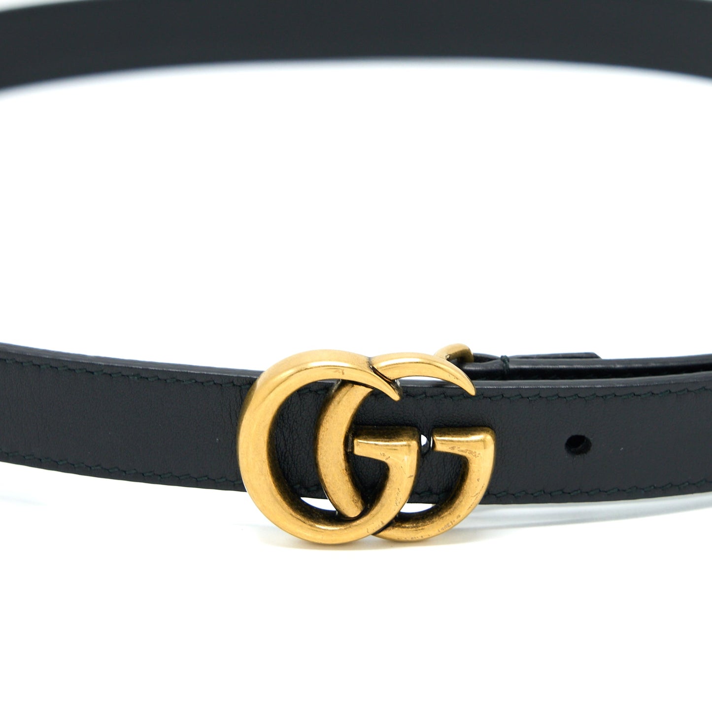 Gucci Size 85 2cm Leather Belt Double G Buckle