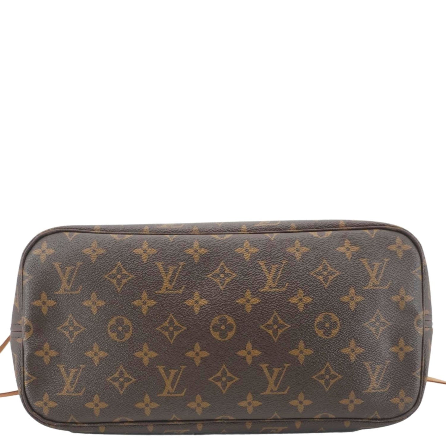 LOUIS VUITTON Neverfull MM Monogram Canvas Shoulder Bag Brown