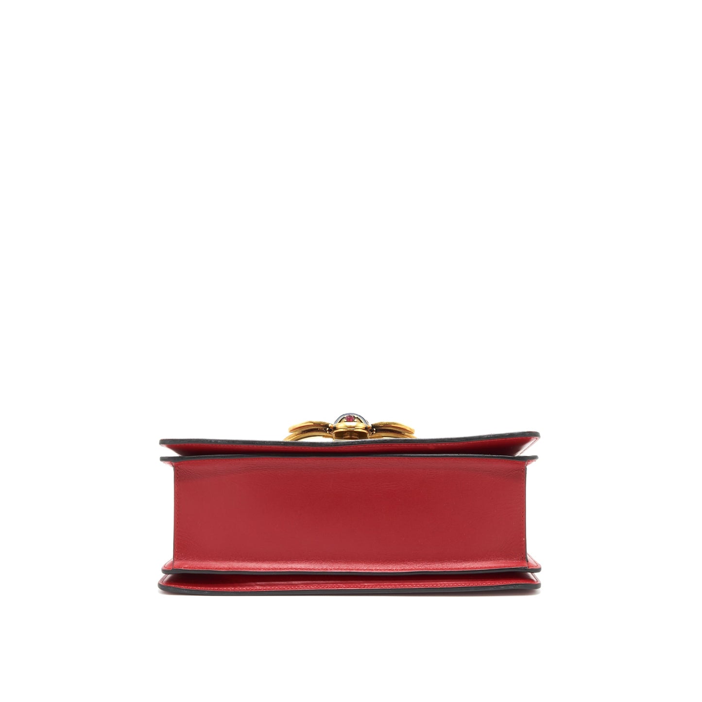 Gucci Queen Margaret Top Handle Purse White/ Red