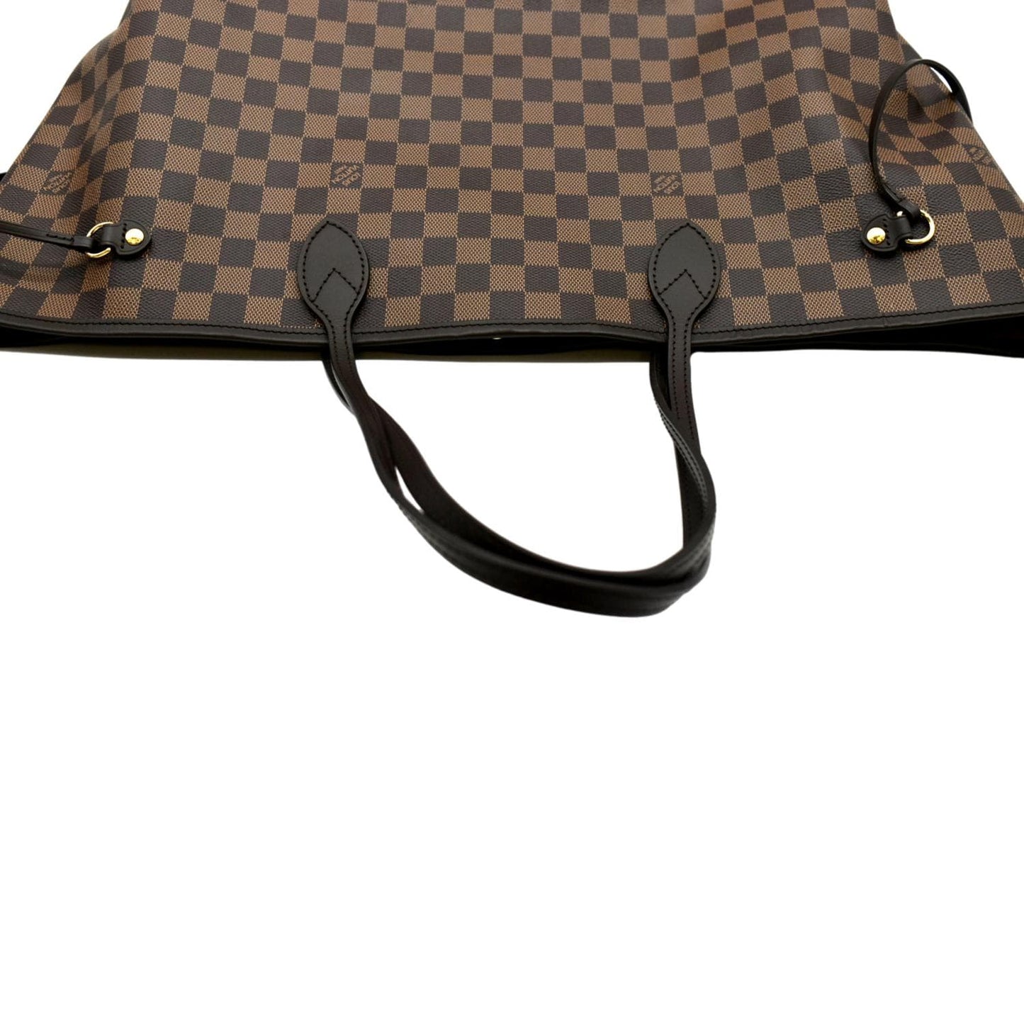 LOUIS VUITTON Neverfull GM Damier Ebene Tote Shoulder Bag Brown