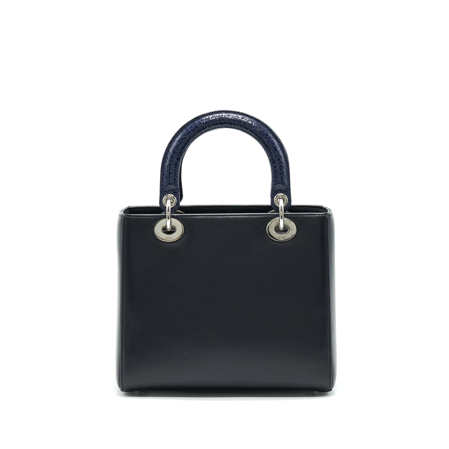 Dior Medium Lady Dior Purse limited edition black/ Blue