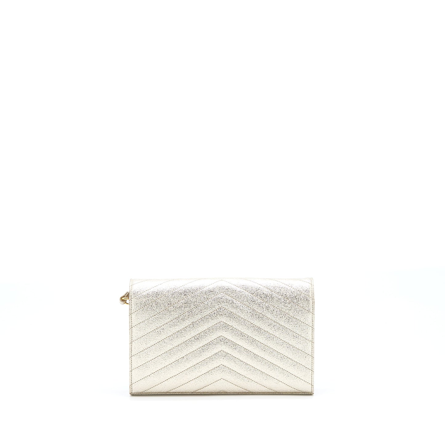 Saint Laurent/ Envelop Chain Wallet Calfskin Gold