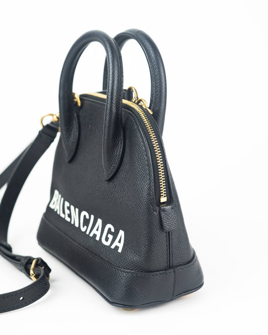 Balenciaga Grained Calfskin XXS Ville Top Handle Bag