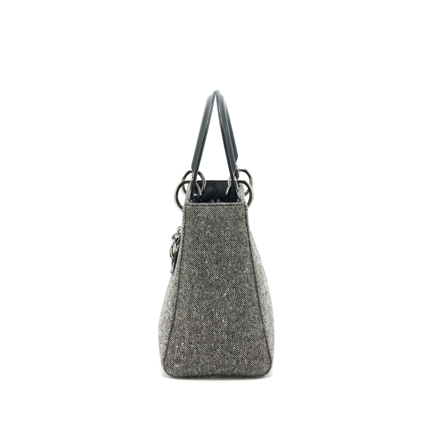 Dior Lady Dior Medium Fabric Dark Grey