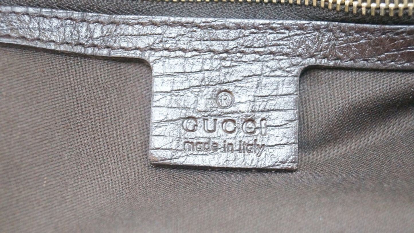 GUCCI GG Canvas Horsebit Large Hobo Bag 114900