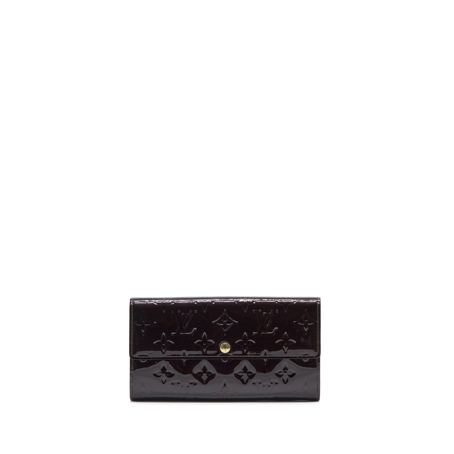 Louis Vuitton Sarah Long Wallet Vernis Amarante