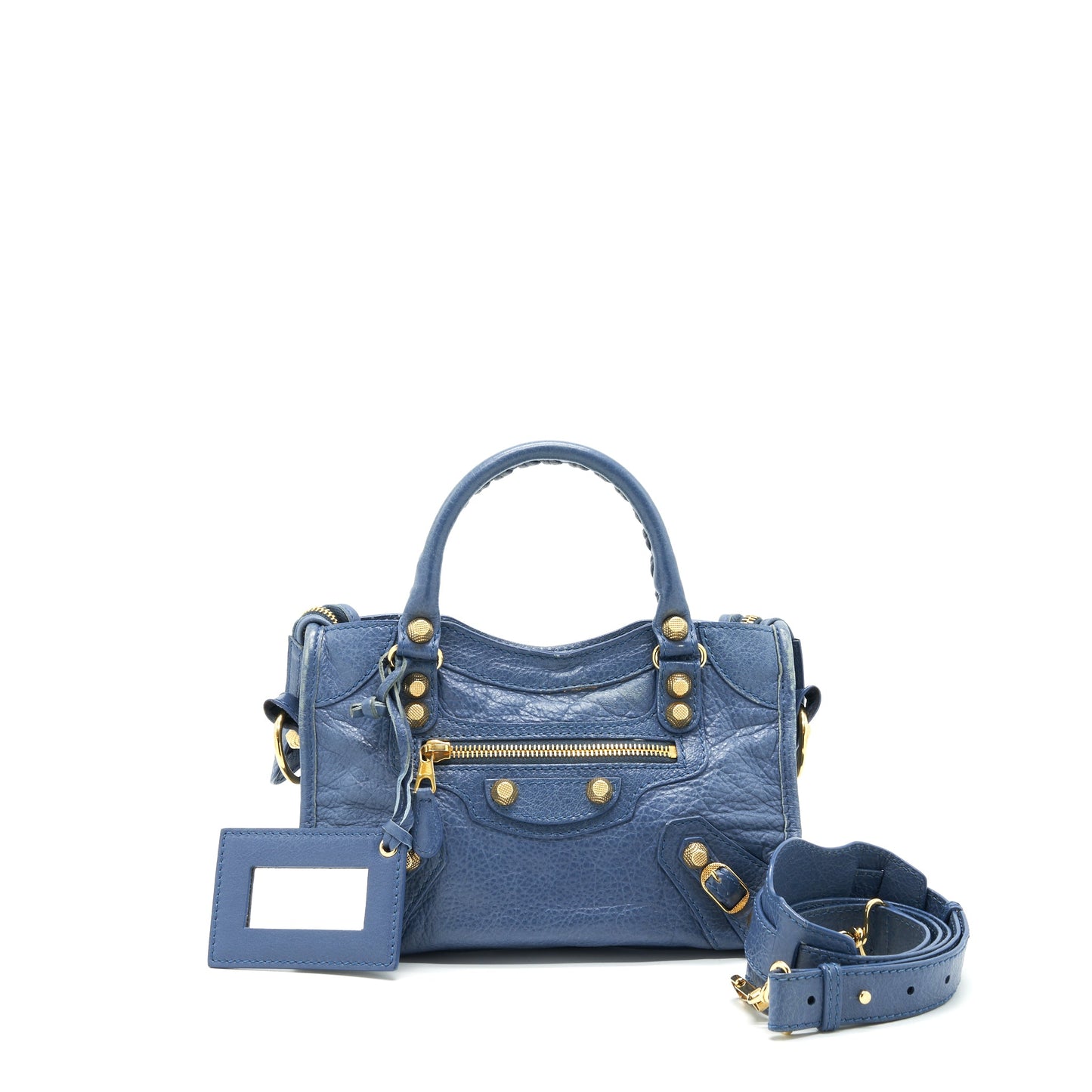 Balenciaga mini City Crossbody Purse blue