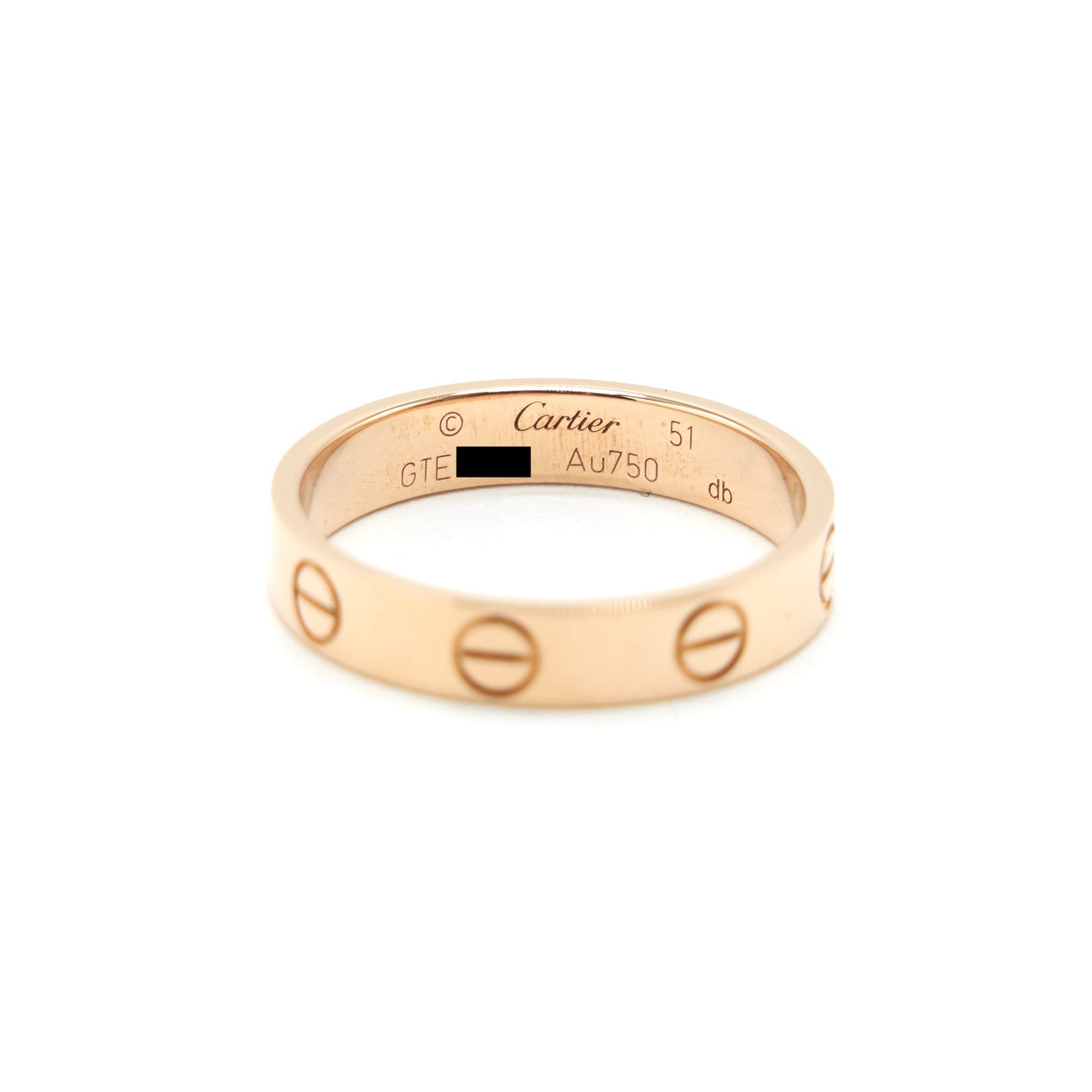 CARTIER LOVE RING ROSE GOLD SIZE 51