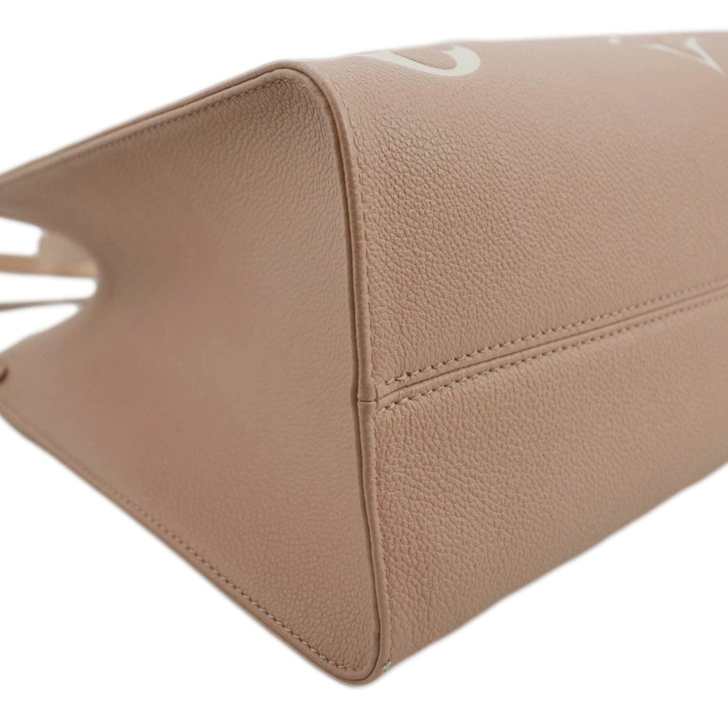LOUIS VUITTON Onthego MM Giant Monogram Empreinte Leather Tote Shoulder Bag Rose Trianon