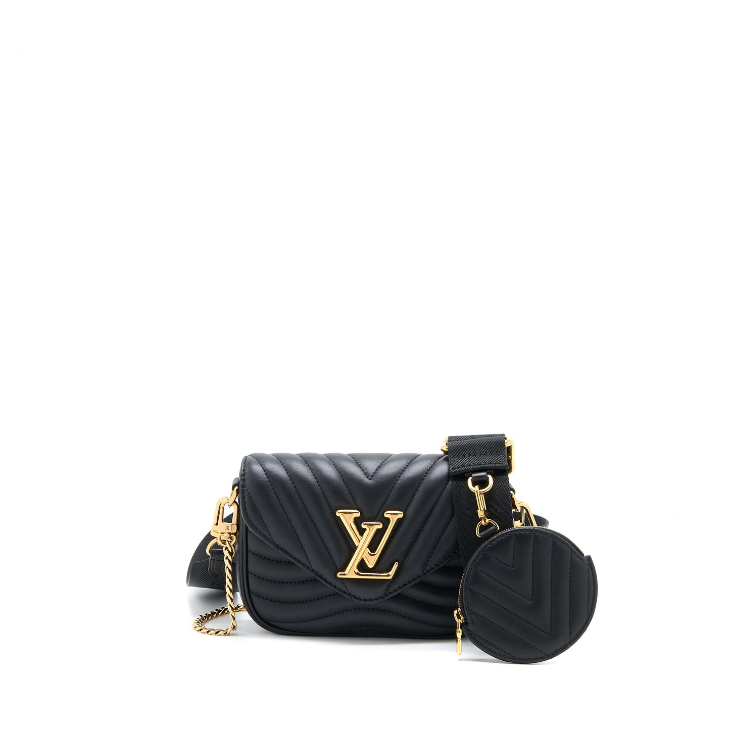Louis Vuitton New Wave Multi-Pochette Calfskin Black