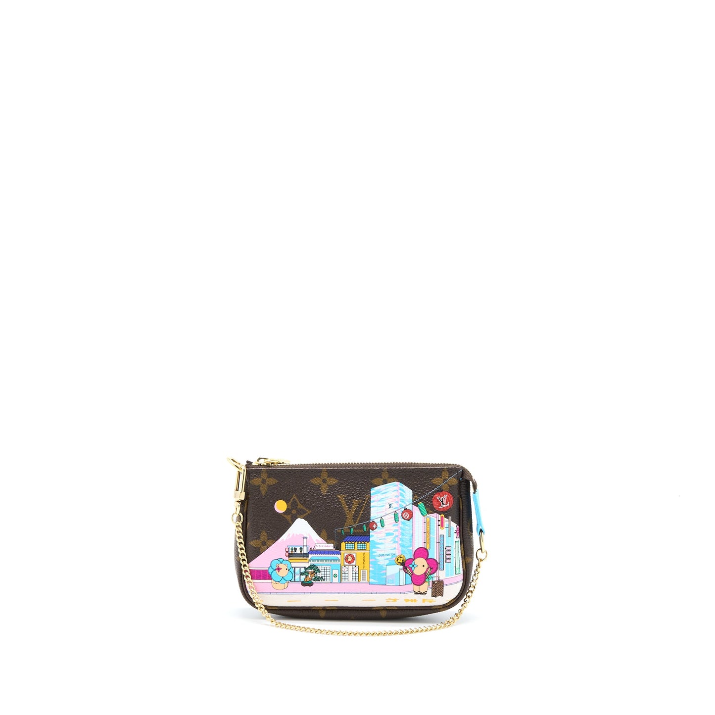 Louis Vuitton Mini Pochette Accessories Monogram Canvas/Blue