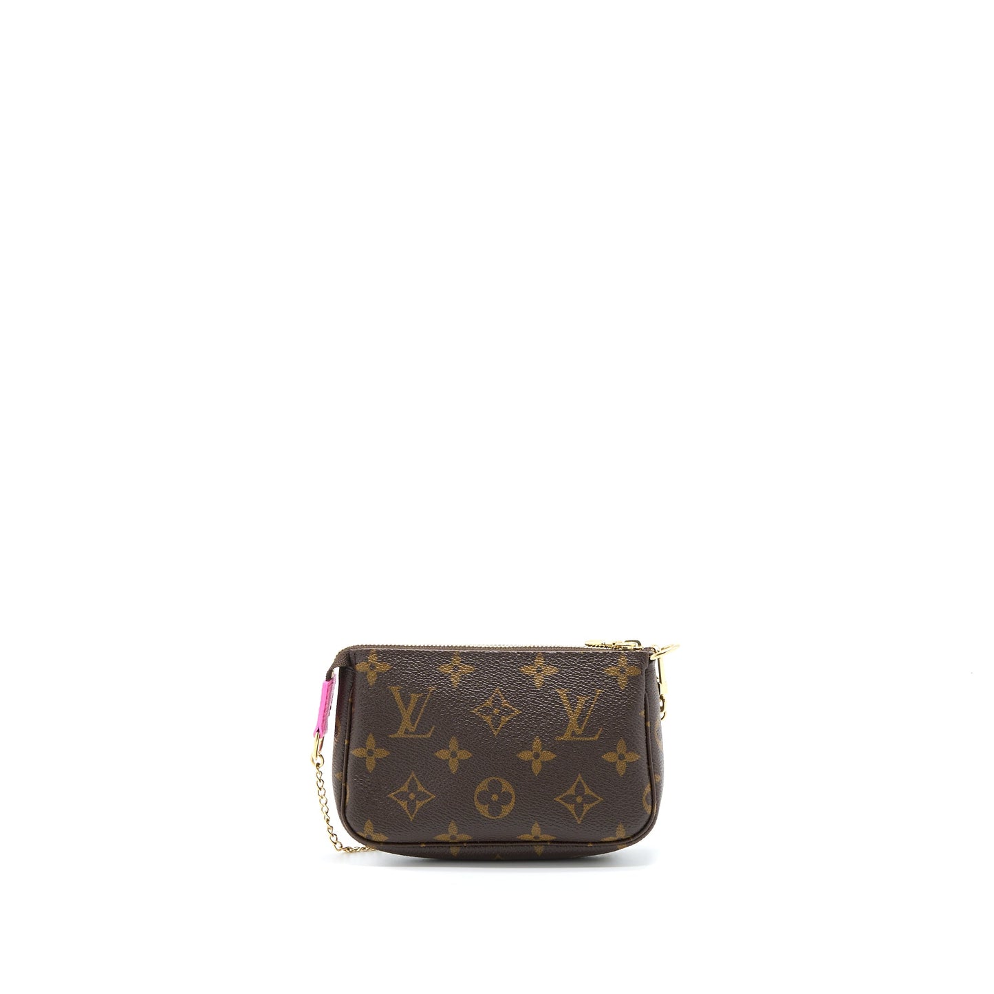Louis Vuitton Mini Pochette Accesscories Monogram Canvas/Hot Pink