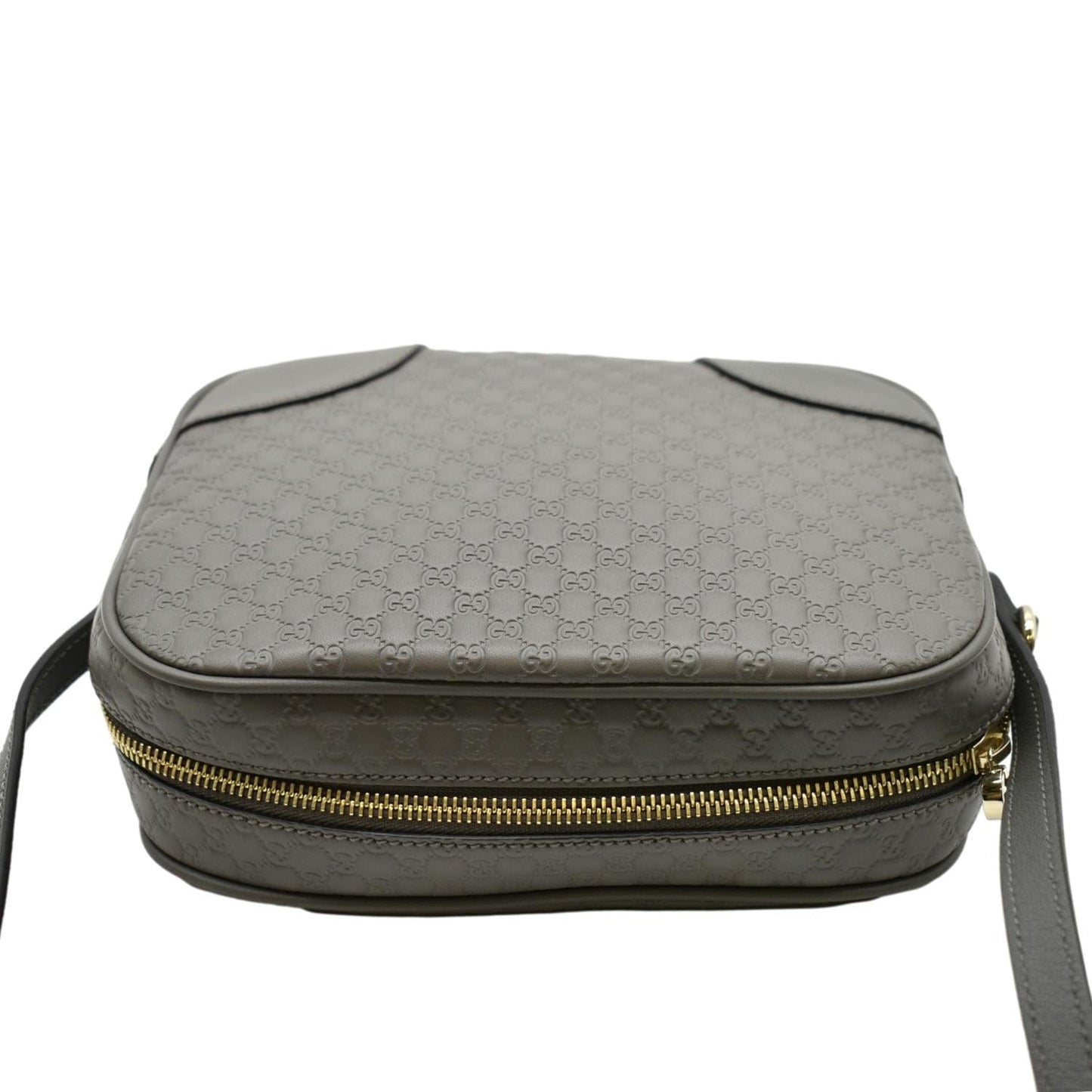 GUCCI Bree GG Leather Crossbody Bag Grey 449413