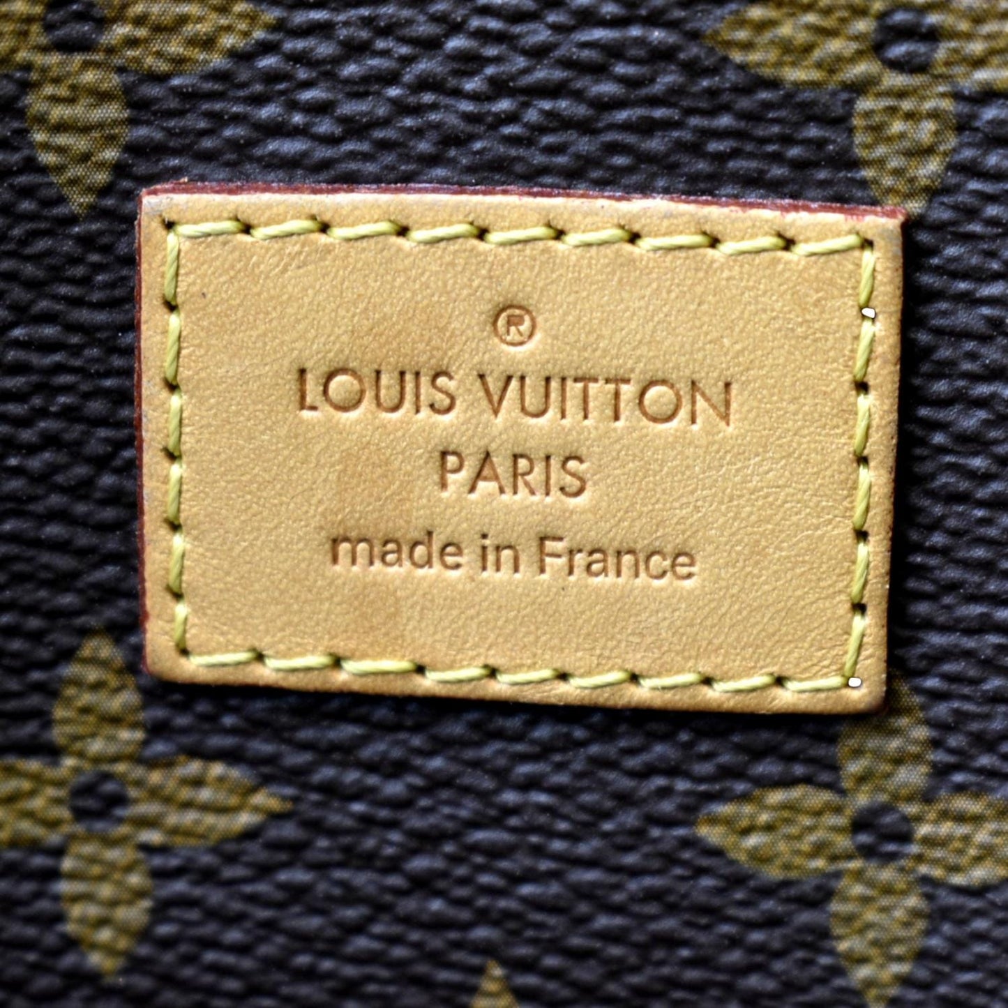 LOUIS VUITTON Melie Monogram Canvas Hobo Bag Brown
