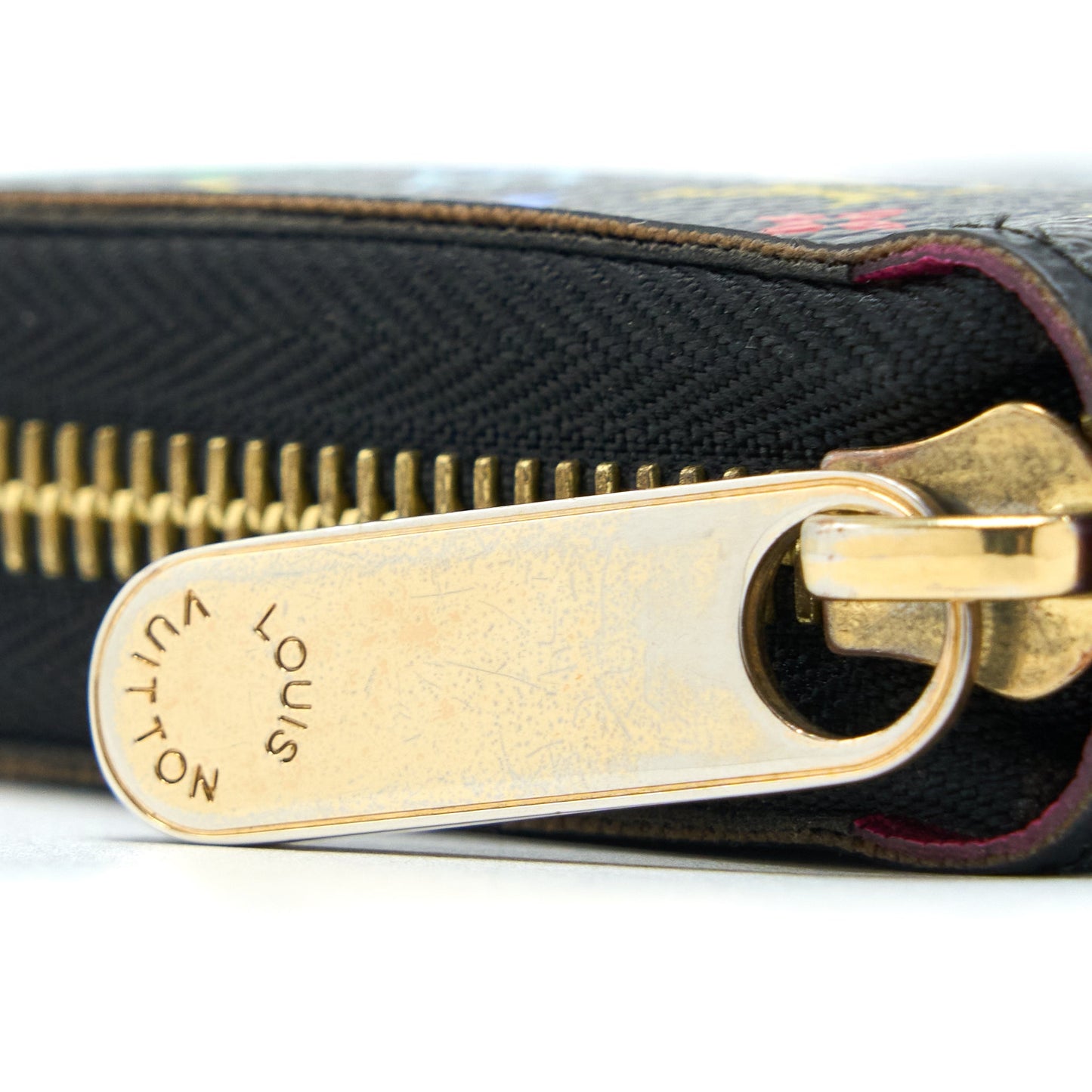 Louis Vuitton Zippy Long Wallet Black Multicolour Monogram Canvas