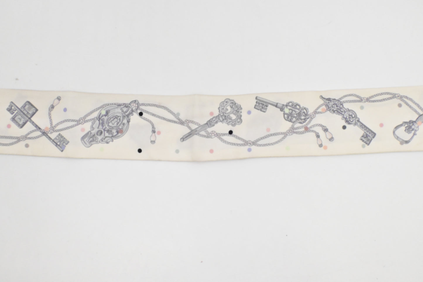 Hermes Twilly in White Silk