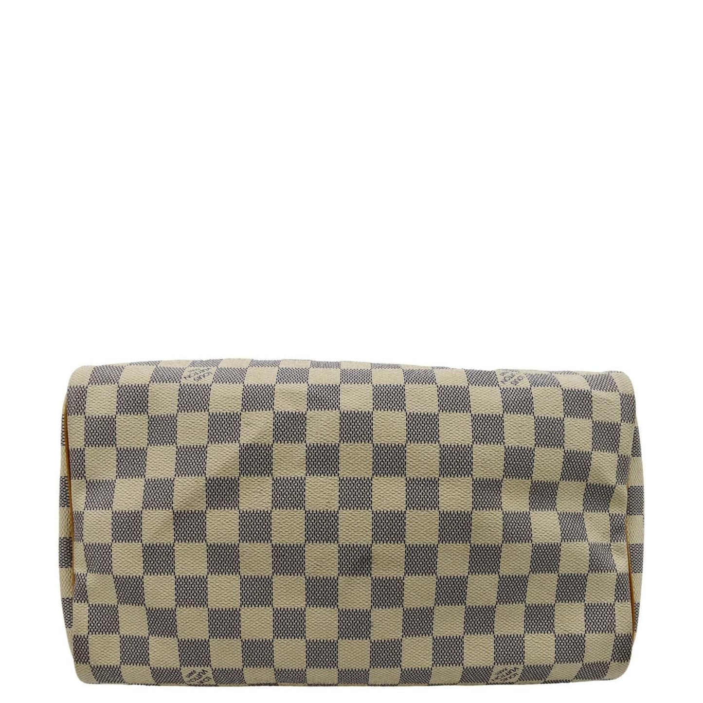 LOUIS VUITTON Speedy 30 Damier Azur Satchel Bag White