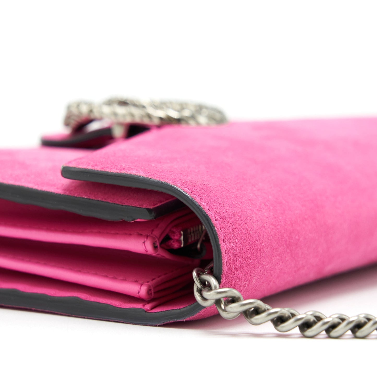 Gucci Dionysus Mini Chain Purse Suede Pink