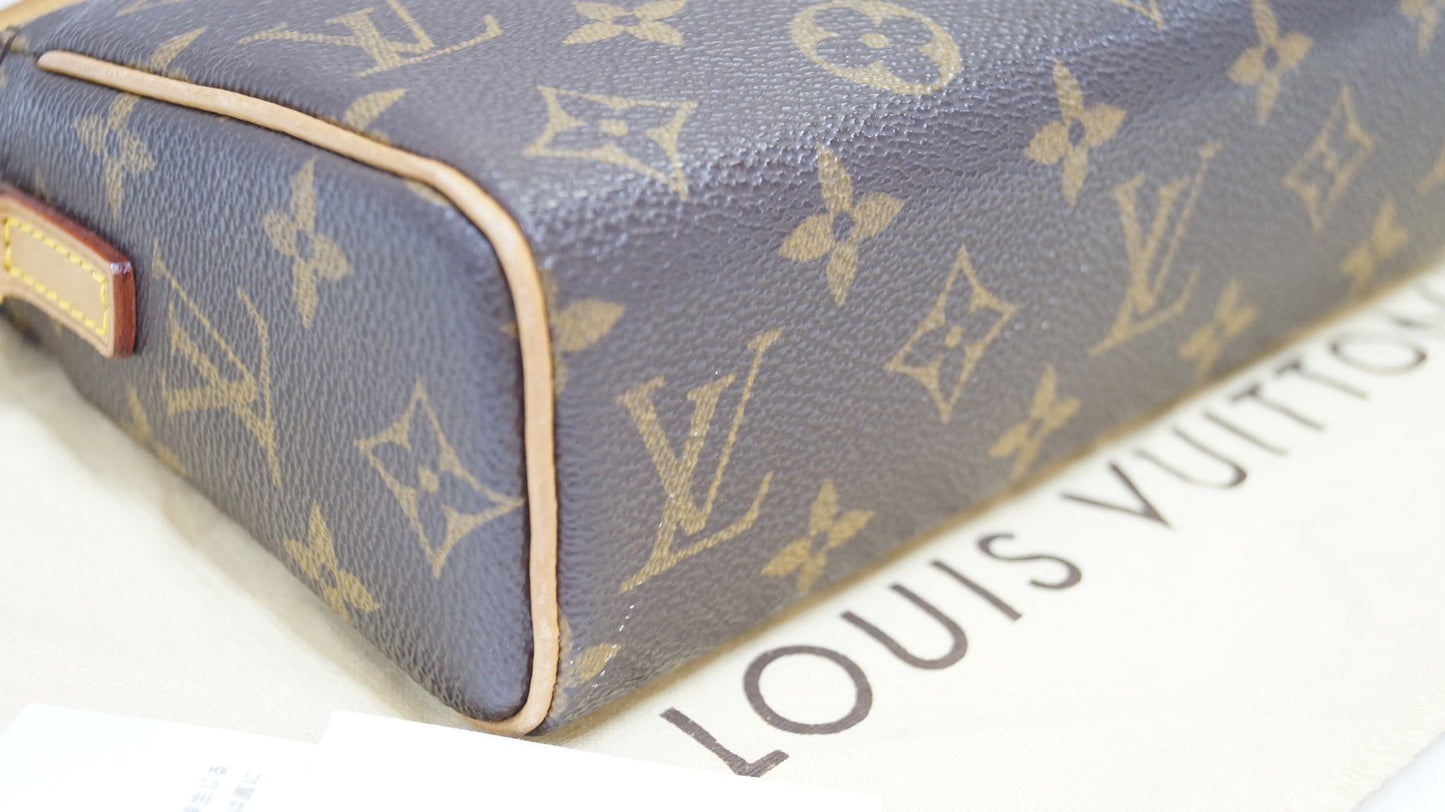 LOUIS VUITTON Recital Monogram Canvas Shoulder Handbag