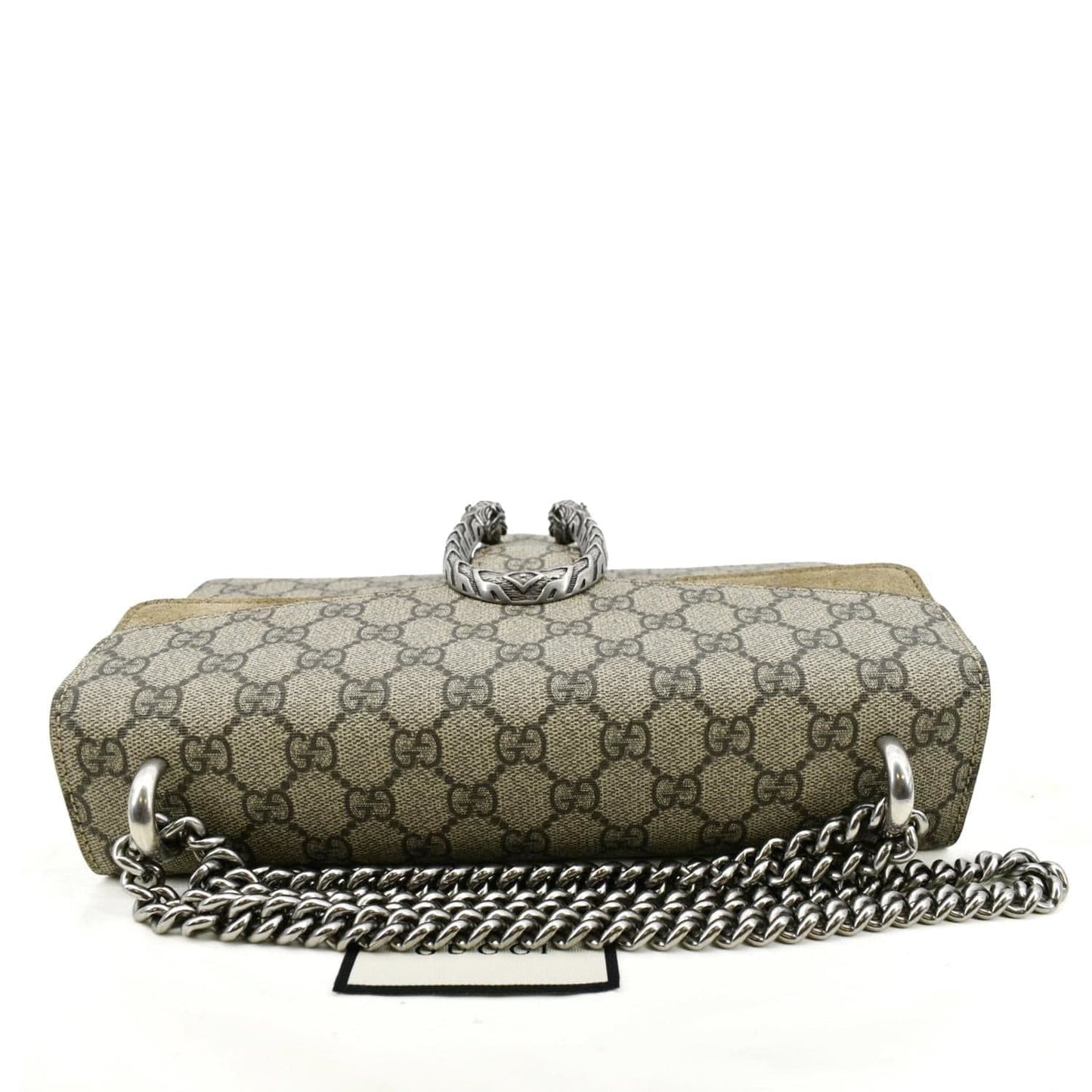 GUCCI Dionysus Small Size GG Canvas Shoulder Bag Beige 400249
