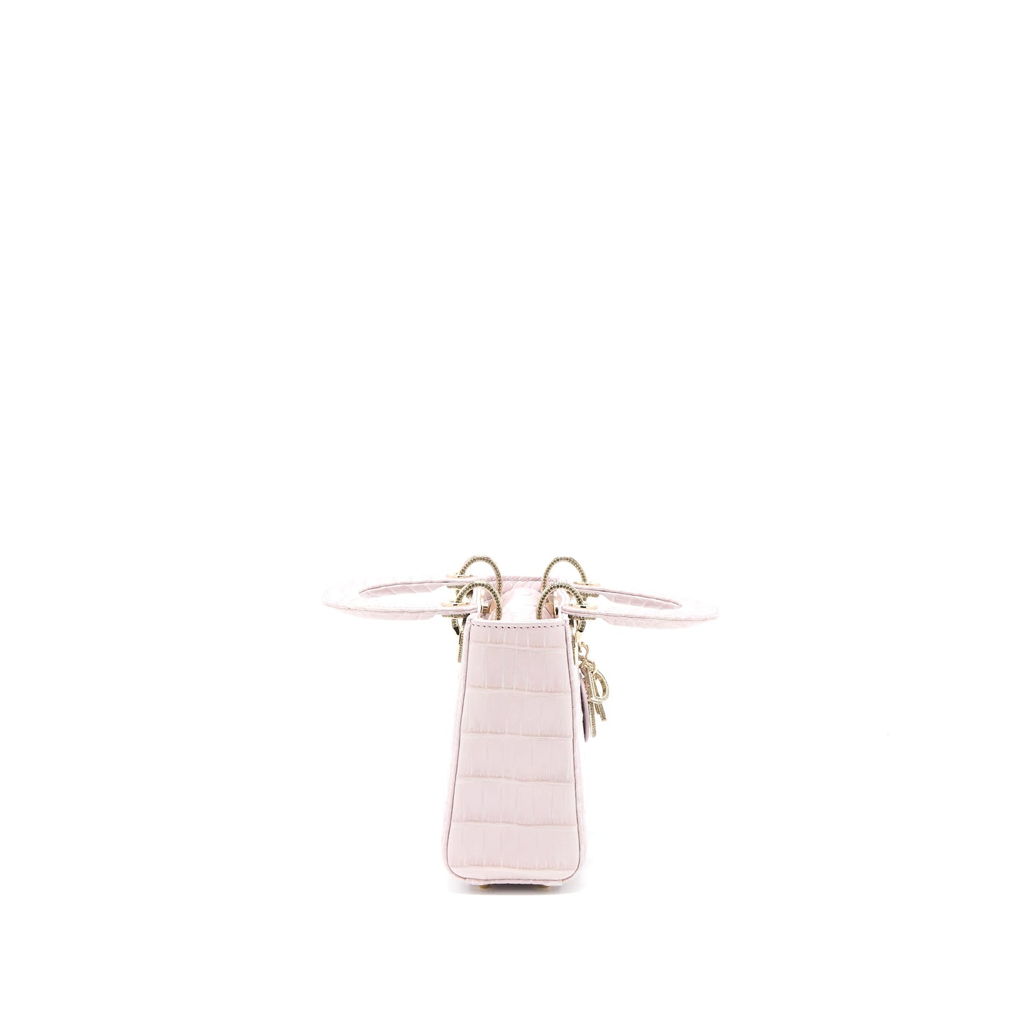 Dior Mini Lady Dior Alligator Mississippiensis Light Pink Crystal