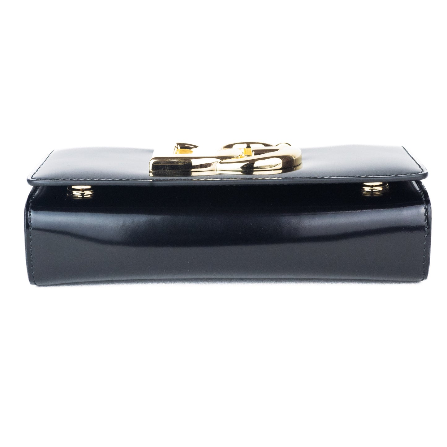 Dolce & Gabbana Polished Calfskin 3.5  Bag in Black