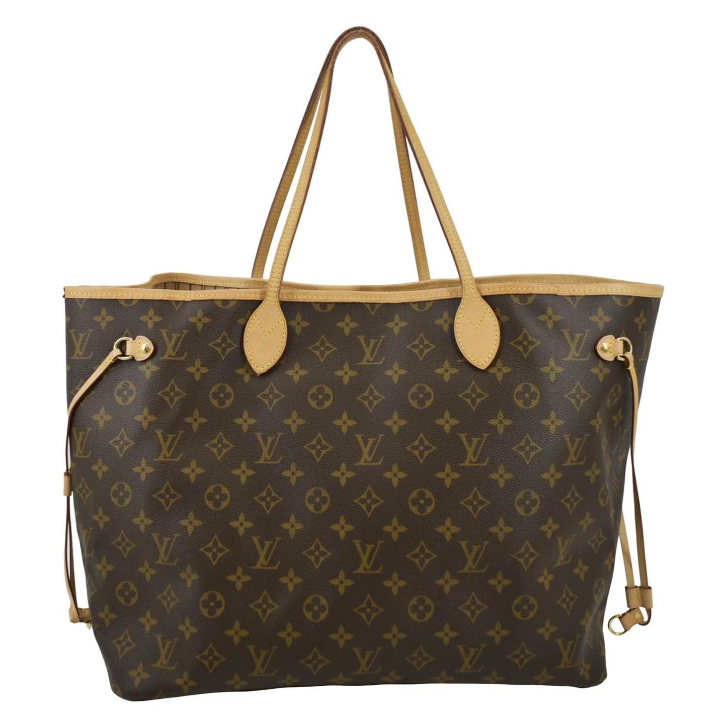 LOUIS VUITTON Neverfull GM Monogram Canvas Tote Bag Brown