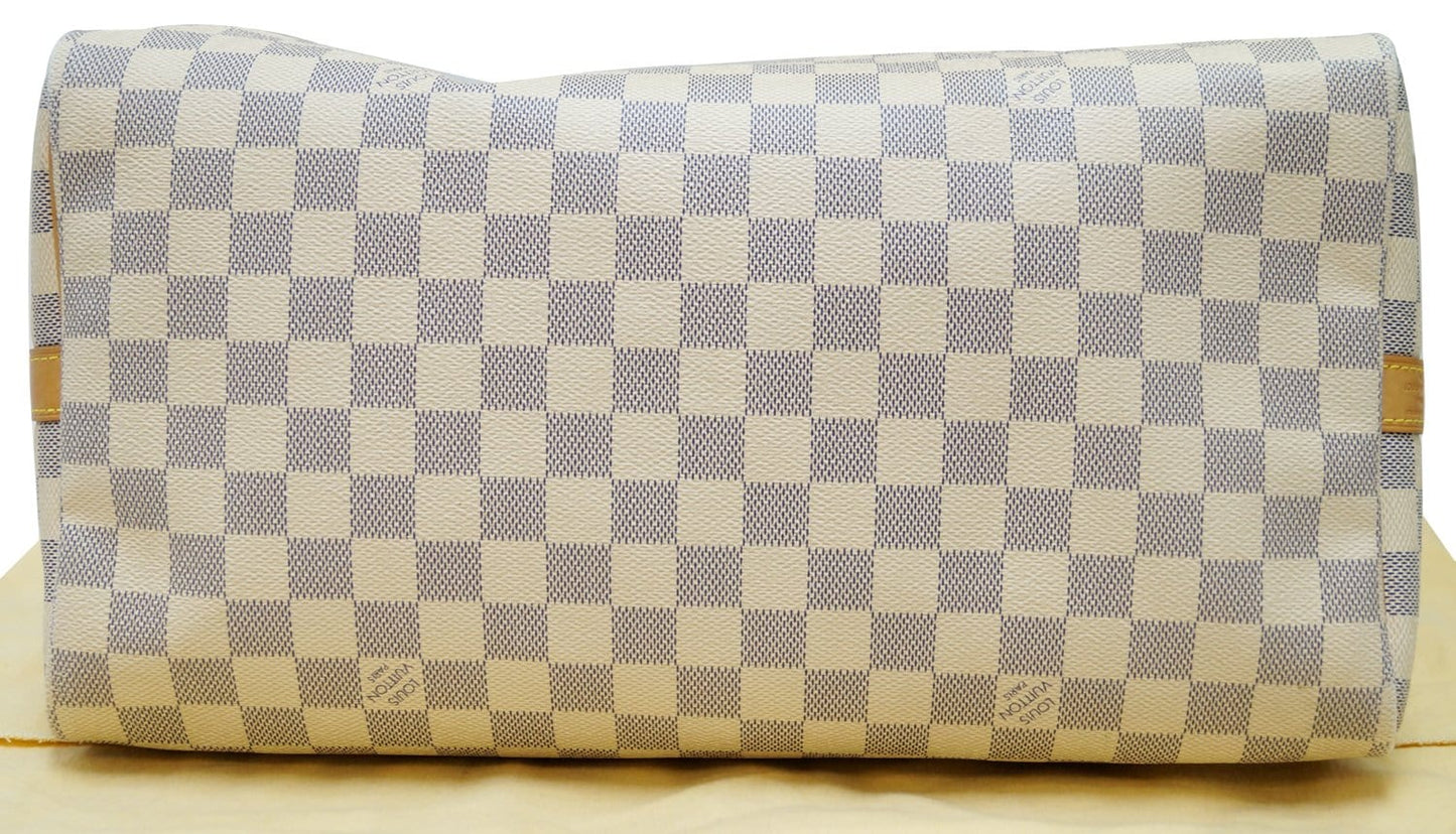LOUIS VUITTON Speedy 35 Damier Azur  Bandouliere Shoulder Bag