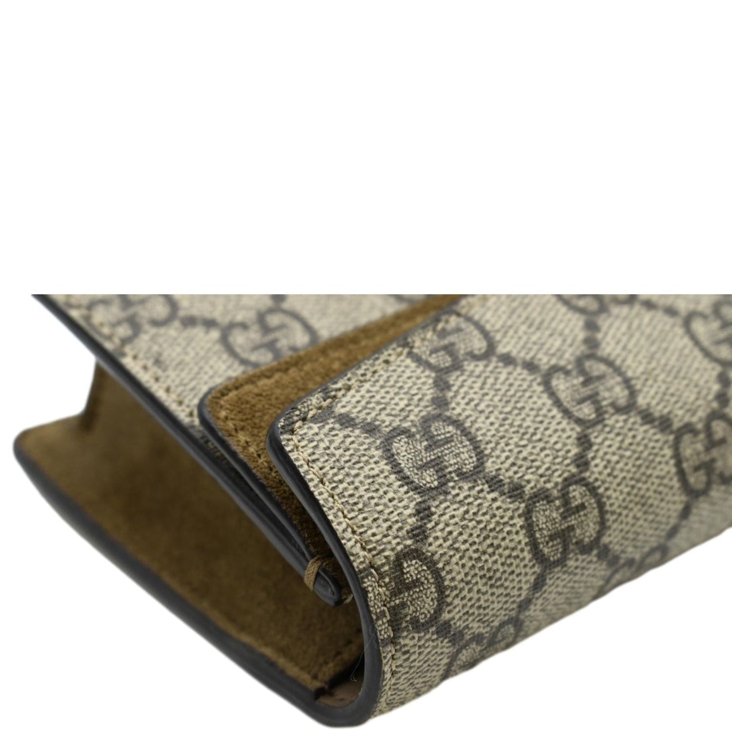 GUCCI Dionysus Super Mini GG Supreme Canvas Crossbody Bag Taupe 476432