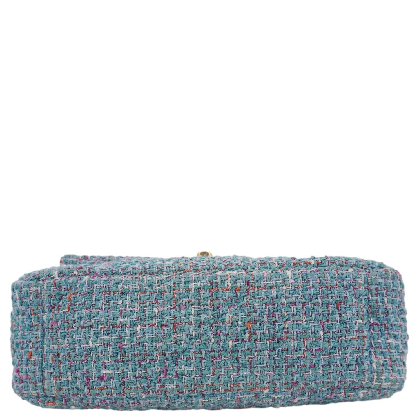 CHANEL 19 Flap Medium Quilted Tweed Shoulder Bag Blue