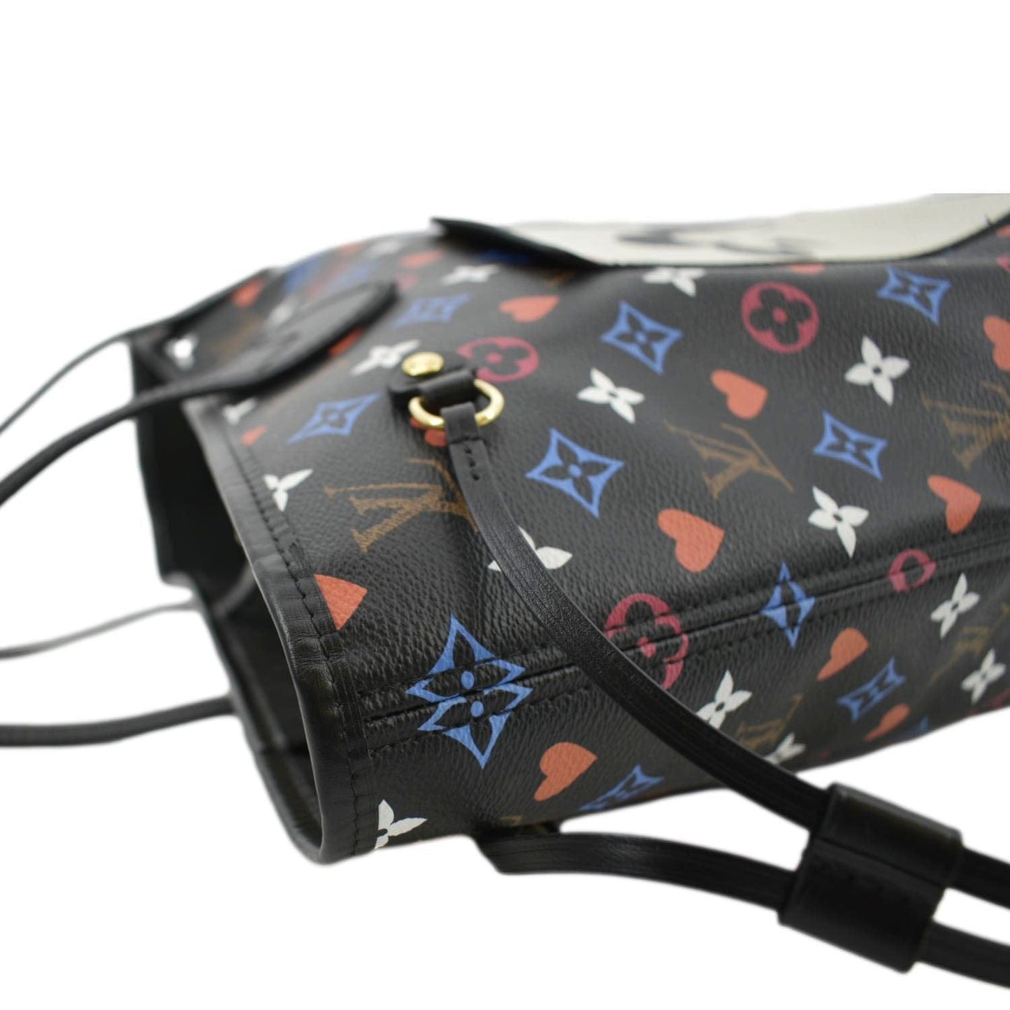 LOUIS VUITTON Game On Neverfull MM Monogram Canvas Tote Bag Black