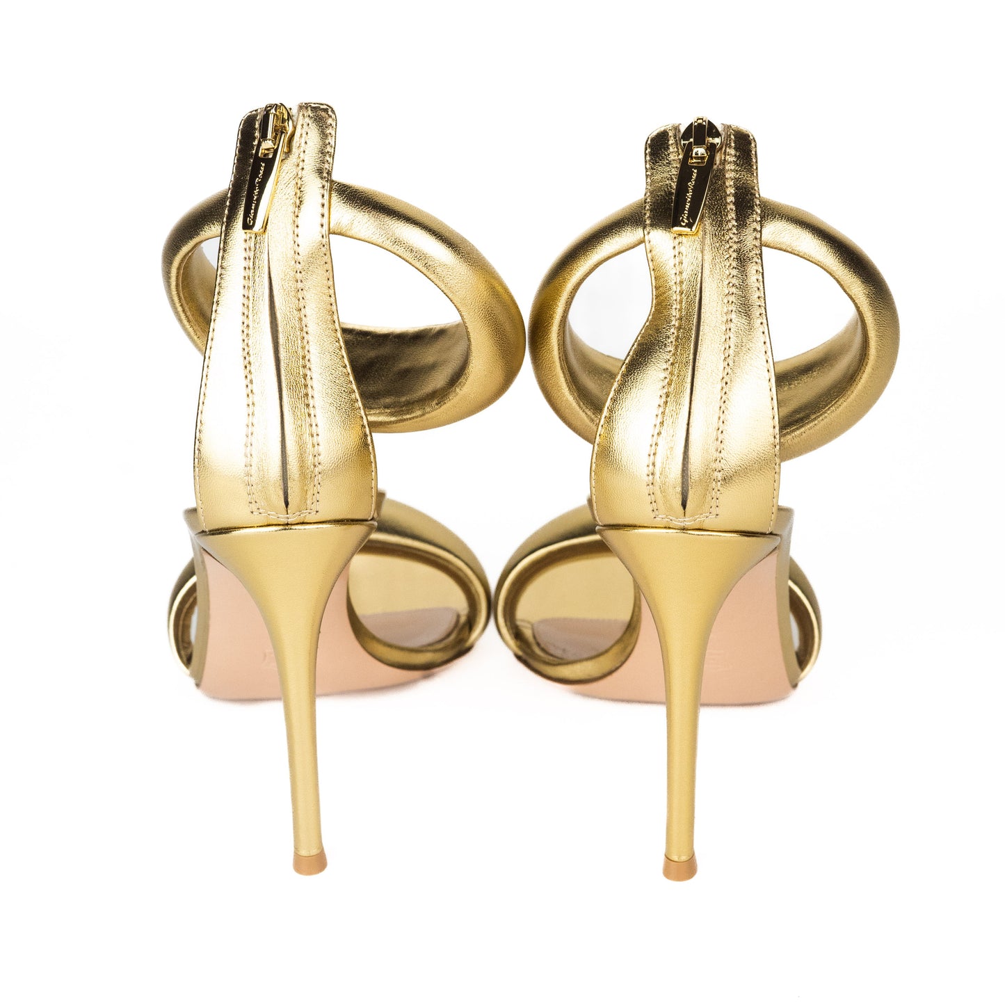 Gianvito Rossi Bijoux Gold Metal Sandals