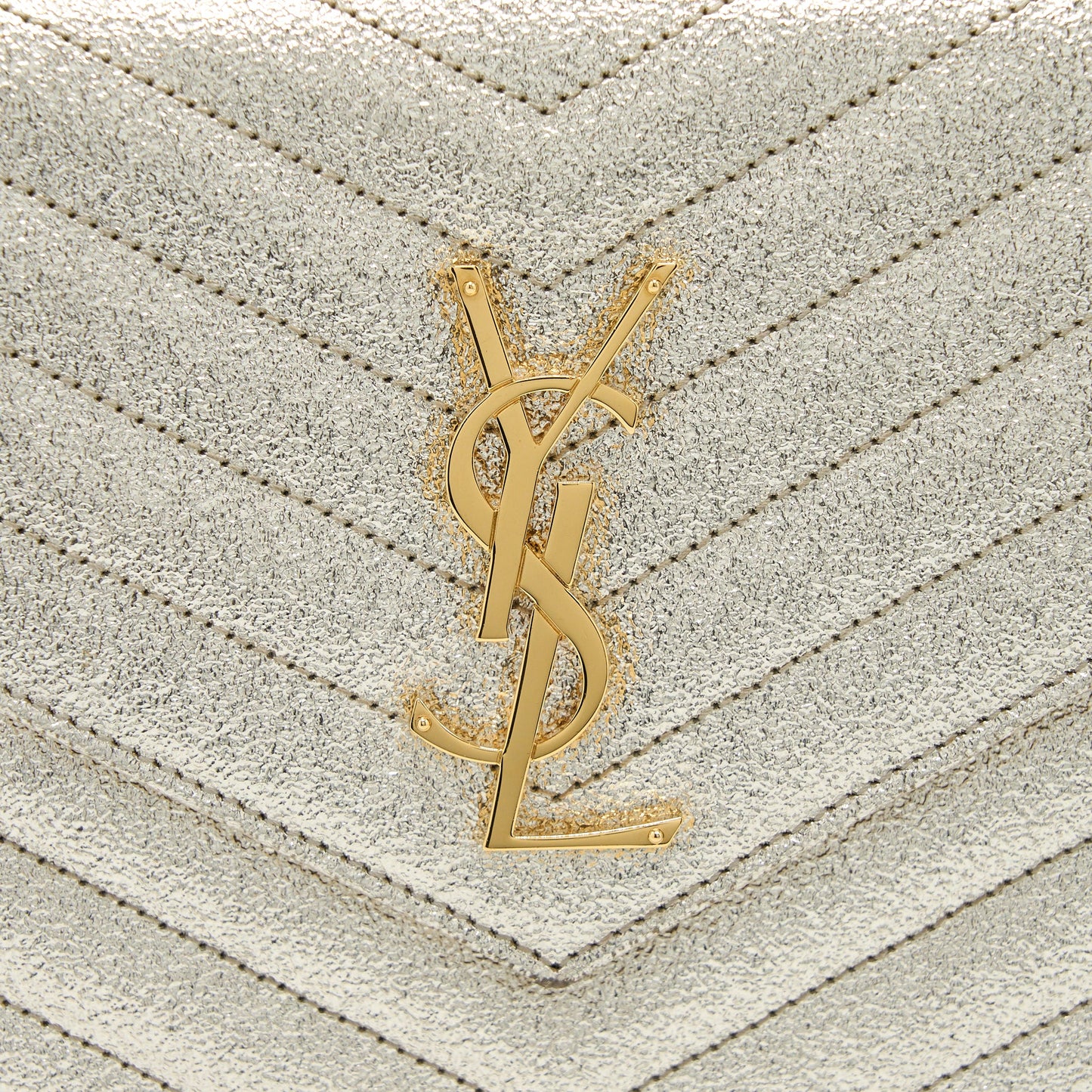 Saint Laurent/ Envelop Chain Wallet Calfskin Gold
