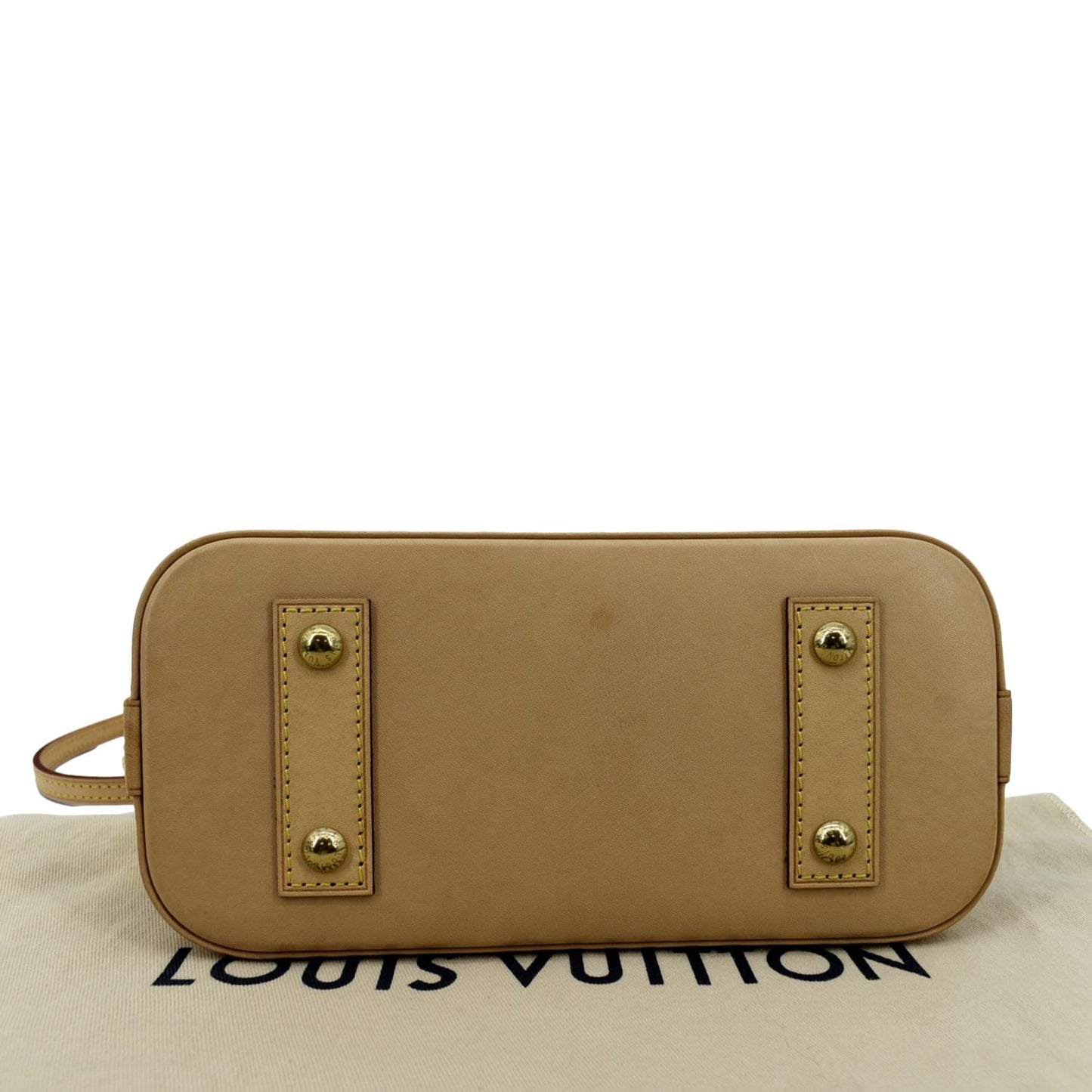 LOUIS VUITTON Alma BB Monogram Canvas Satchel Crossbody Bag Brown