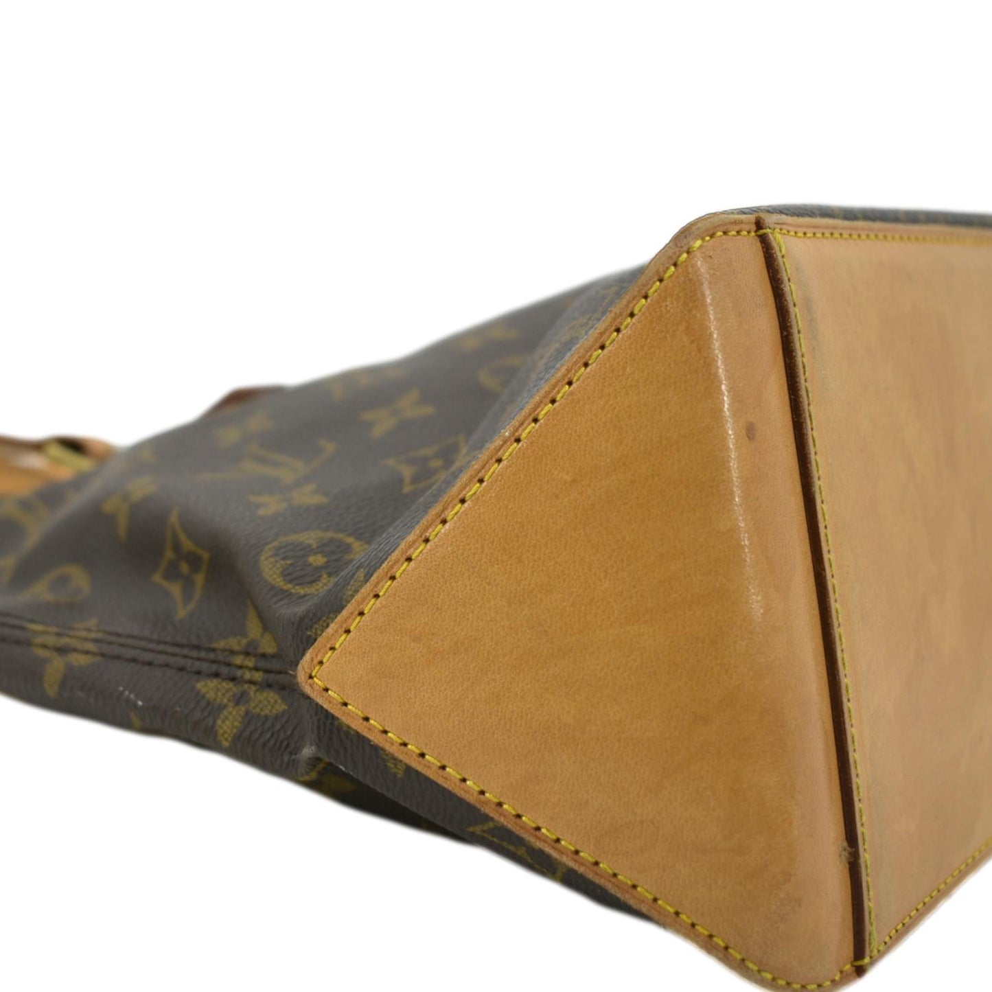 LOUIS VUITTON Cabas Piano Monogram Canvas Shoulder Bag Brown