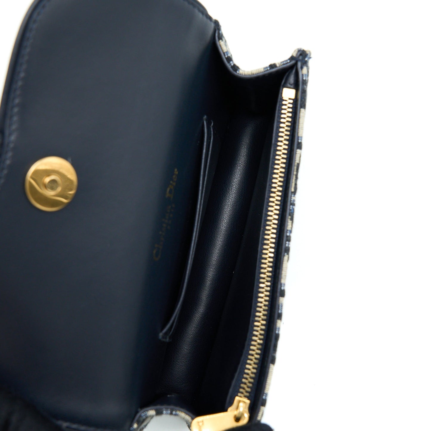 Dior Saddle Belt Pouch Oblique Blue