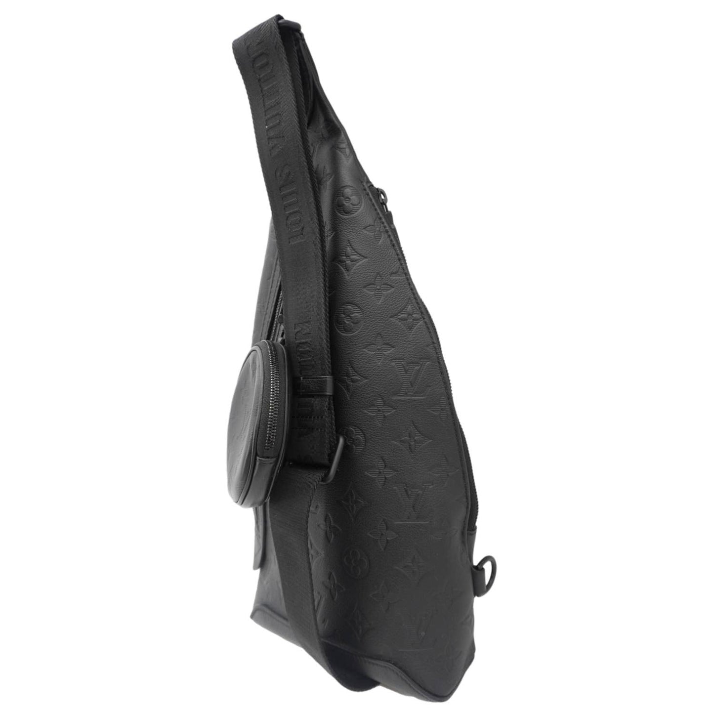 LOUIS VUITTON Duo Slingbag Taigarama Crossbody Bag Black