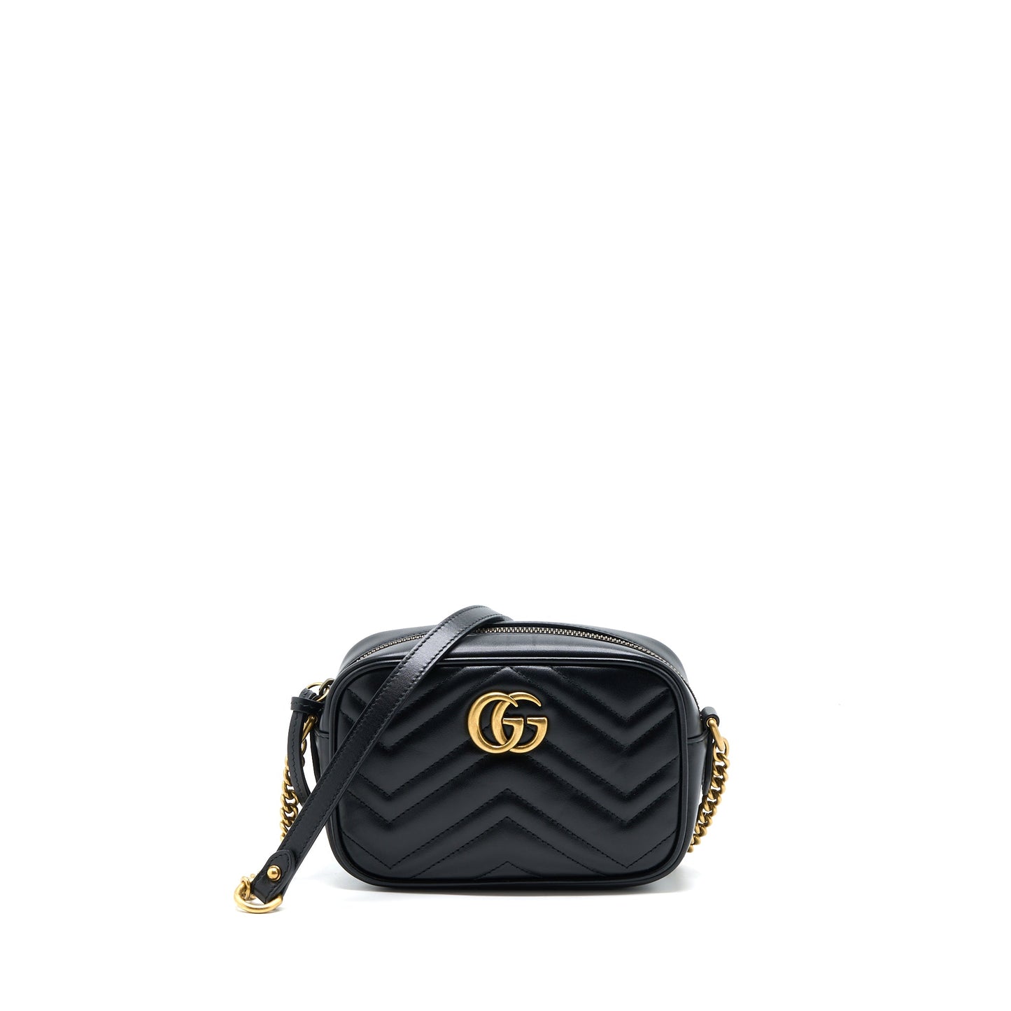 Gucci Mini Marmont MatelassÃ© Purse Black