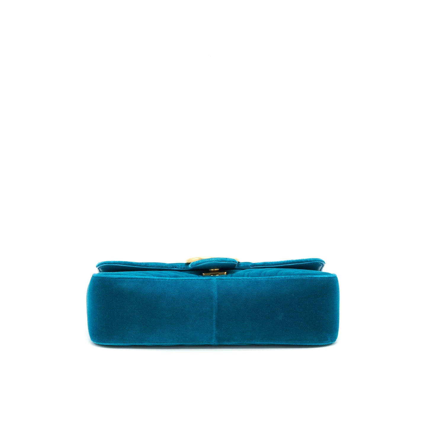 Gucci Mini Marmont Flap Purse Velvet Green
