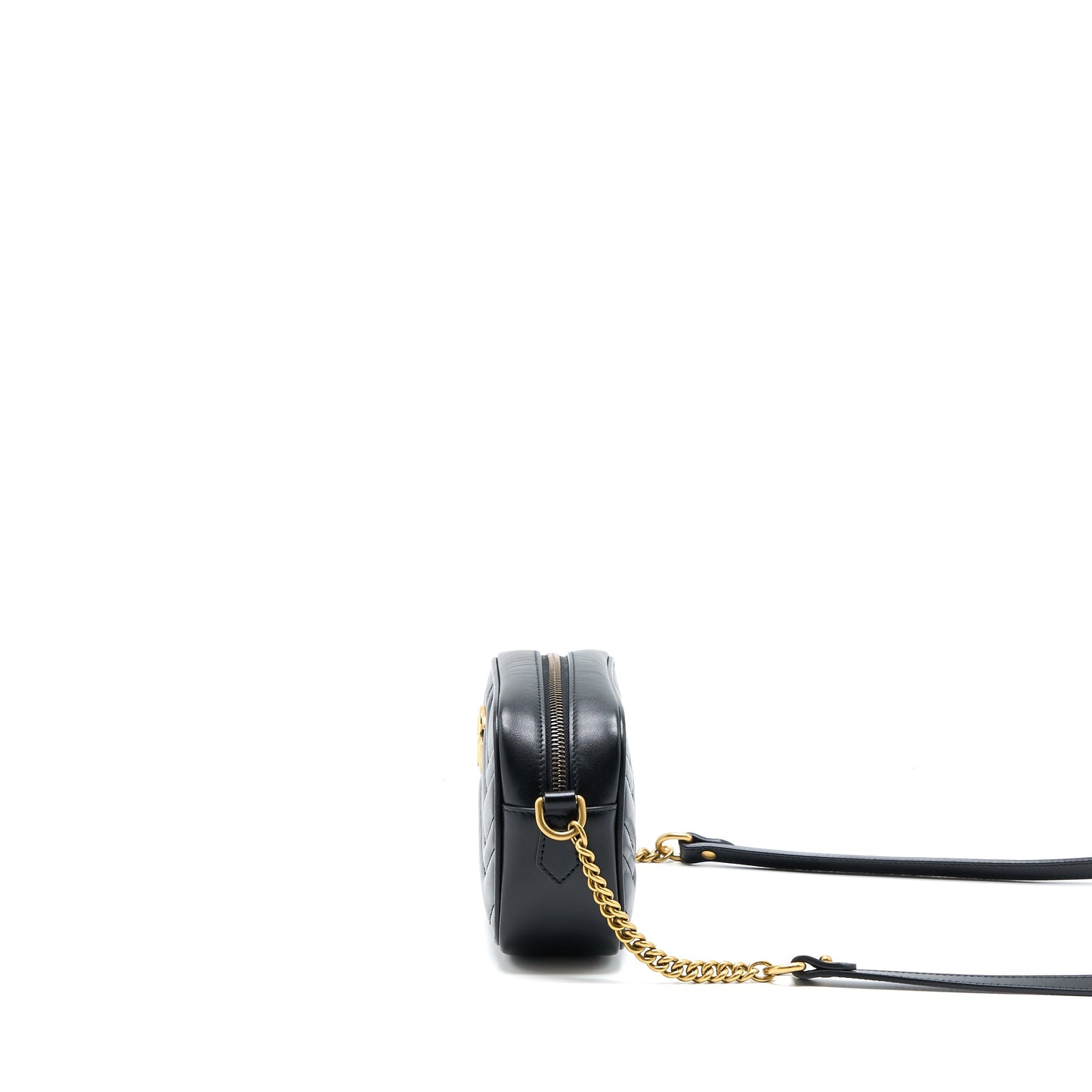 Gucci Mini Marmont MatelassÃ© Purse Black