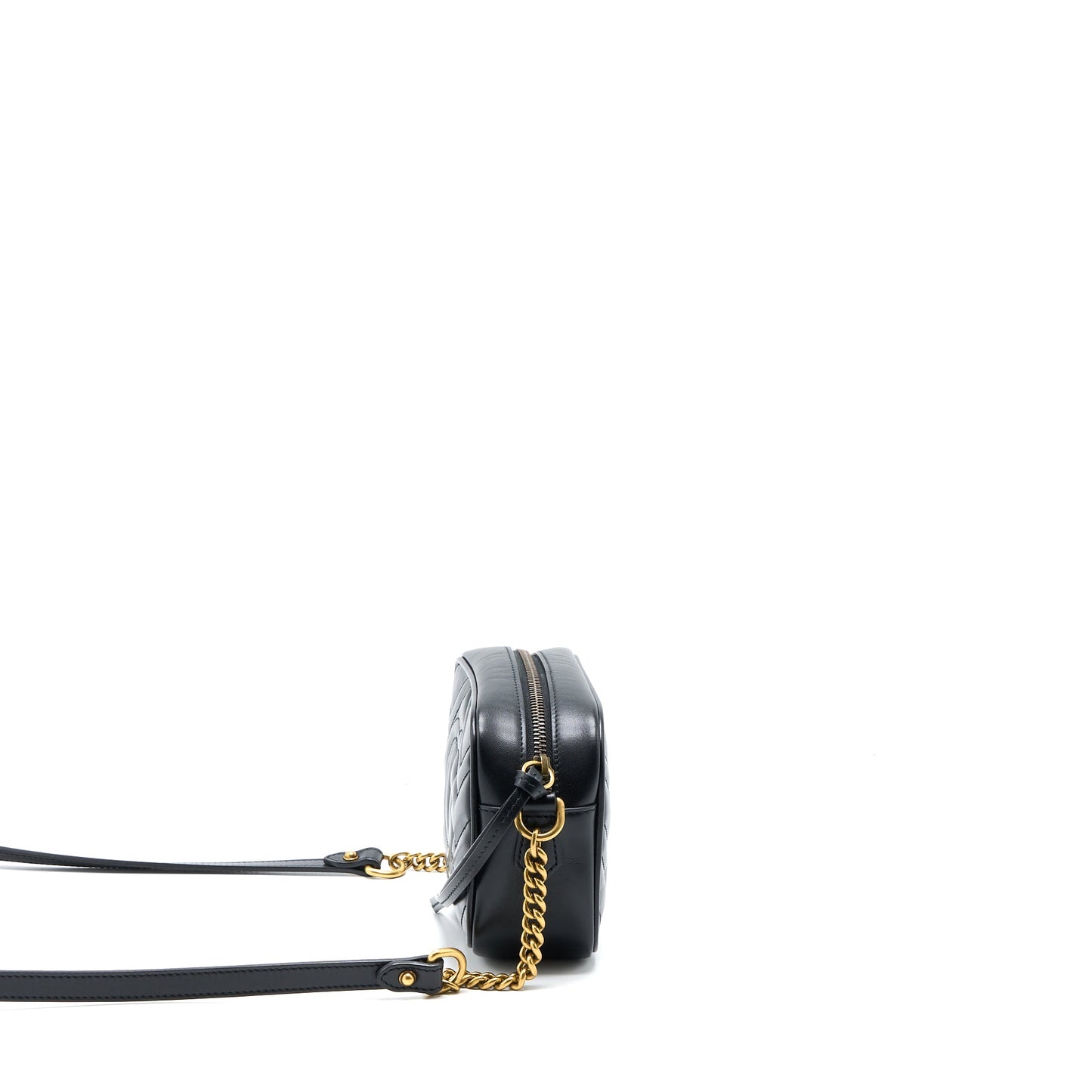 Gucci Mini Marmont MatelassÃ© Purse Black
