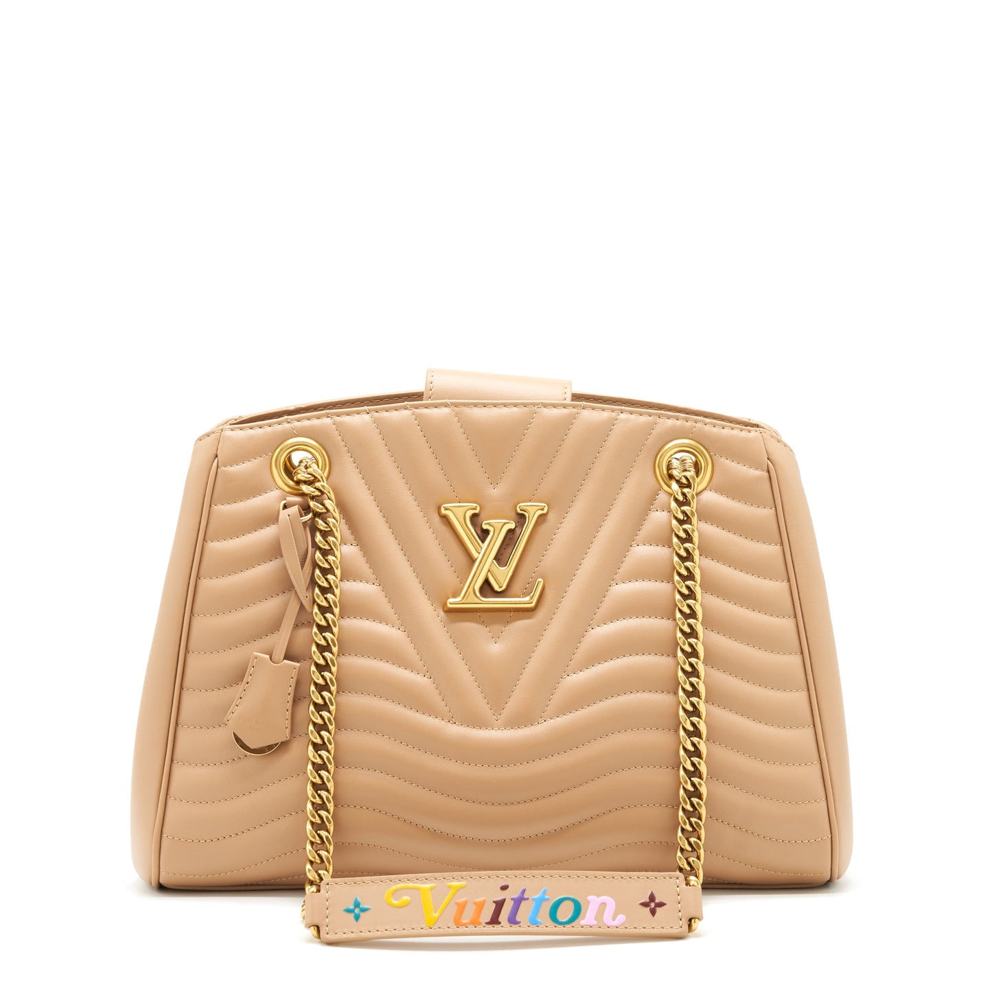 Louis Vuitton Quilted Calfskin New Wave Chain Tote Purse