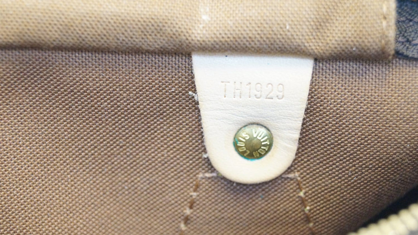 LOUIS VUITTON Speedy 30 Monogram Canvas  Satchel Bag