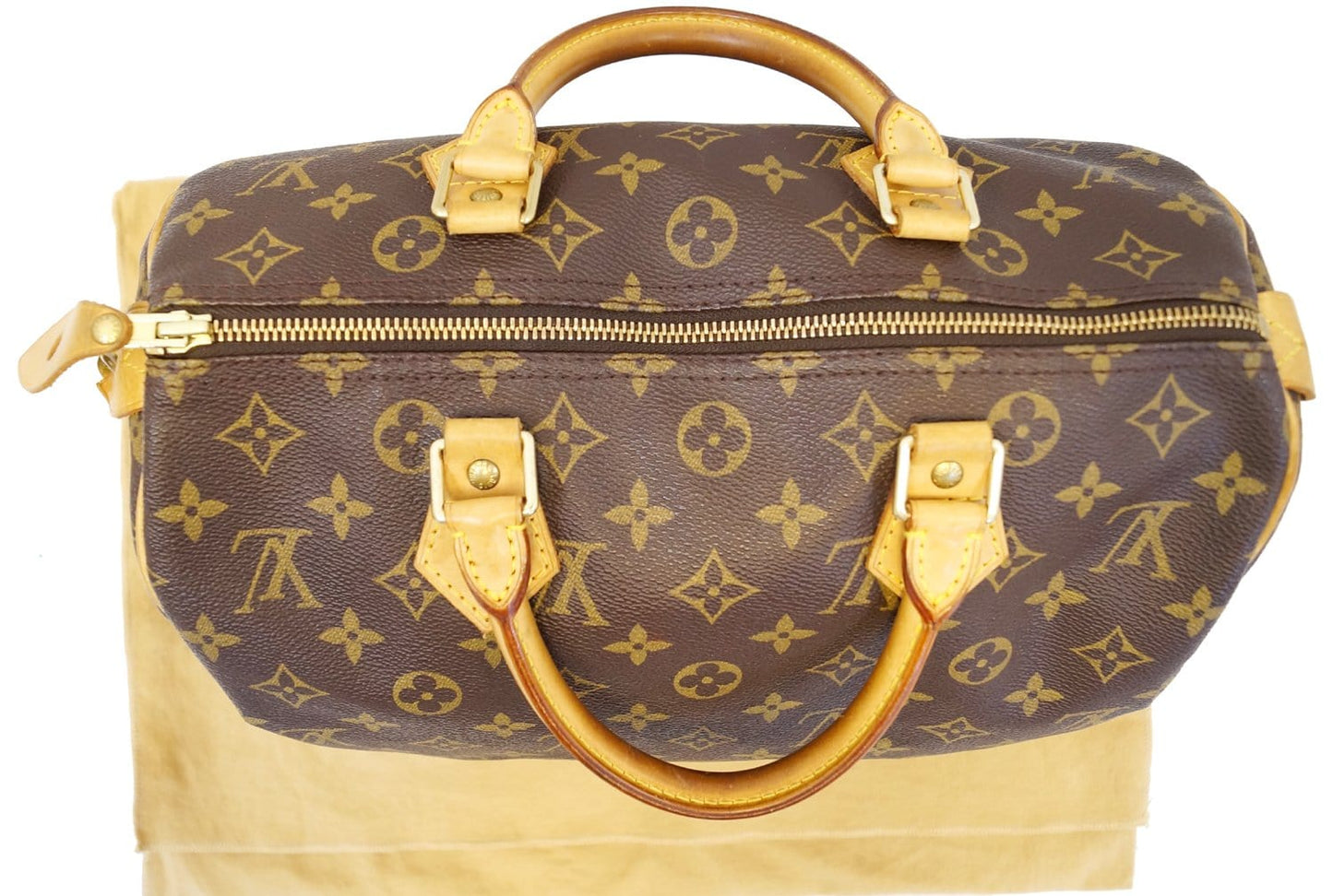 LOUIS VUITTON Speedy 30 Monogram Canvas  Satchel Bag