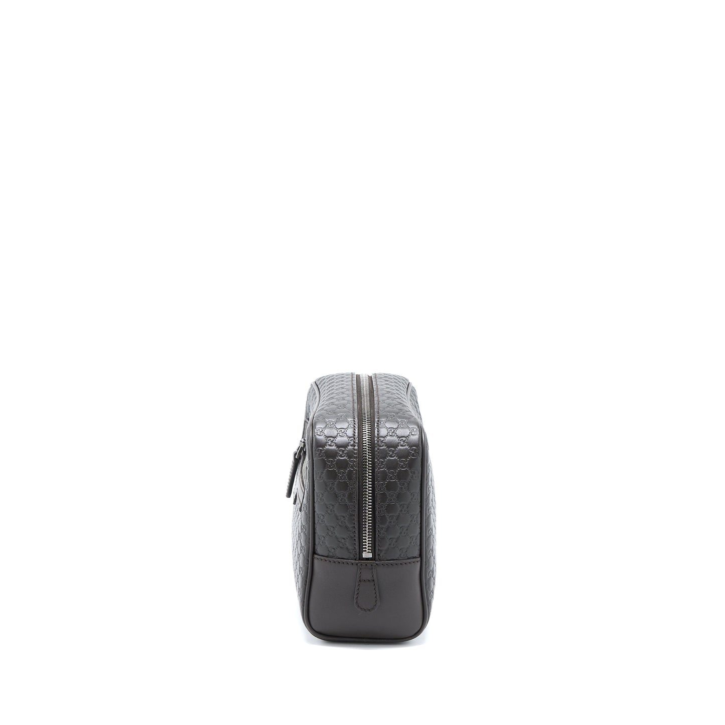 Gucci Print Pouch Calfskin Dark Brown