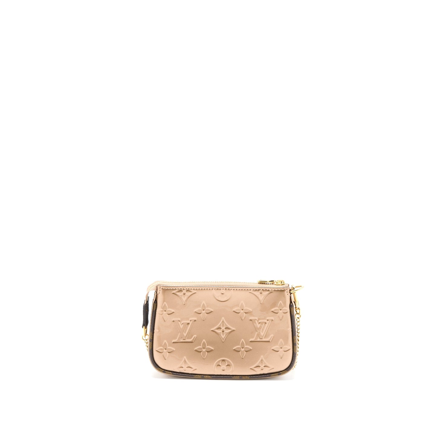 Louis Vuitton Mini Pochette Accessories Patent Bronze (New Version)