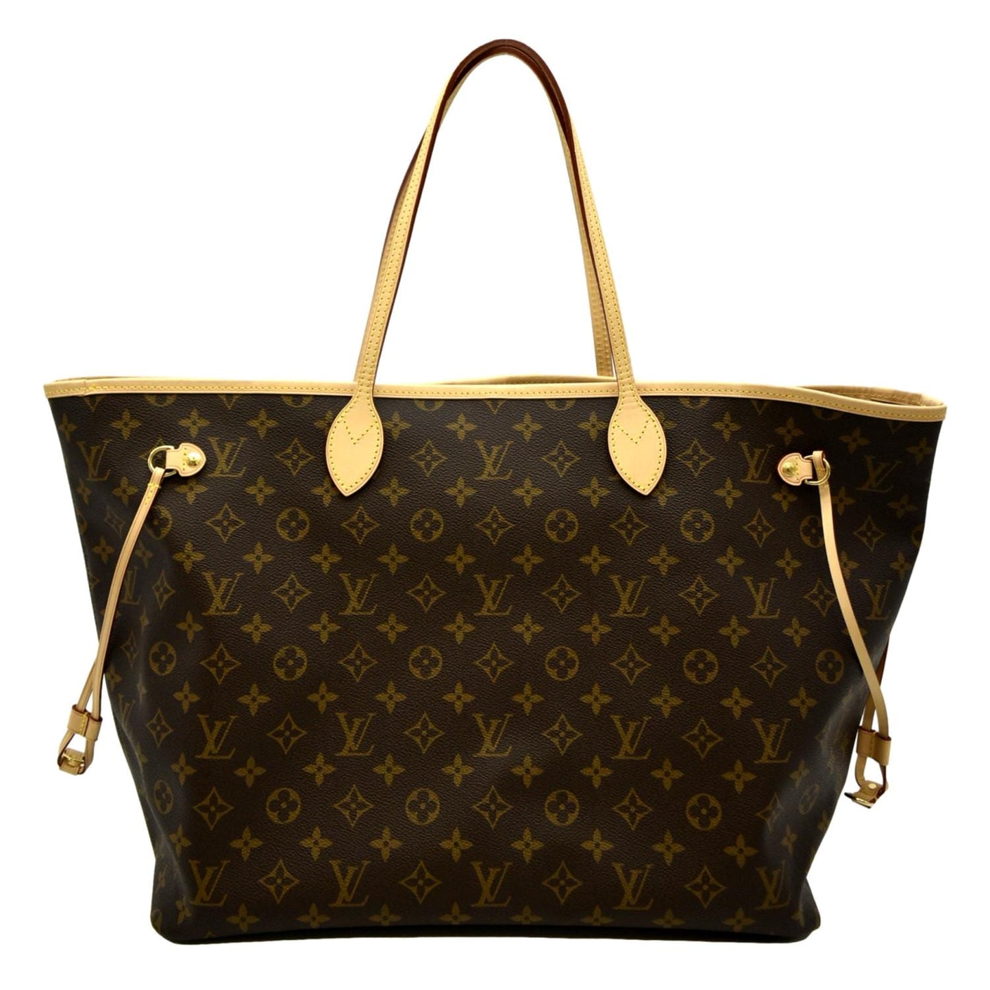 LOUIS VUITTON Neverfull GM Monogram Canvas Tote Bag Brown