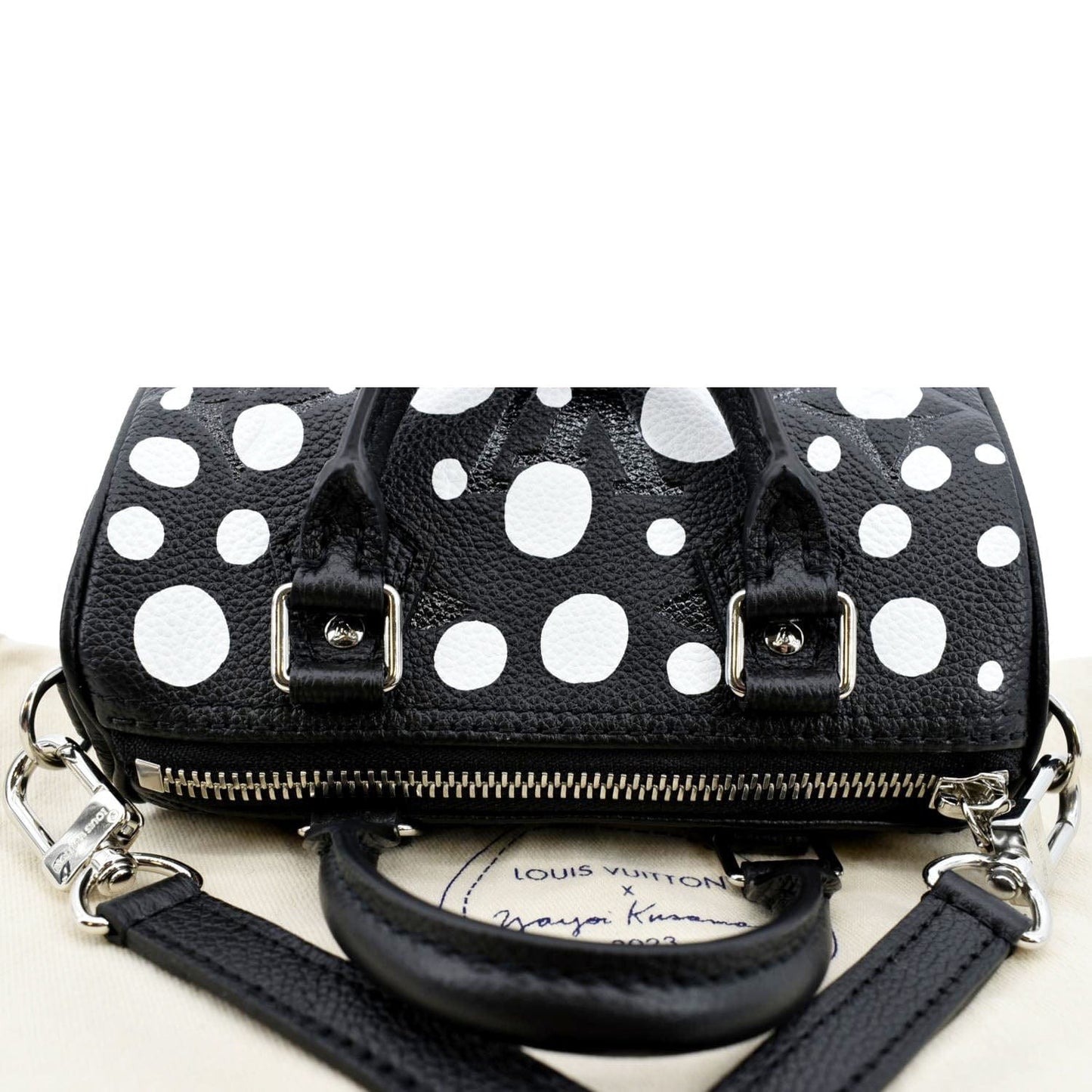 Louis Vuitton LV x YK Nano Speedy Monogram Empreinte Leather Shoulder bag Black/Bicolor
