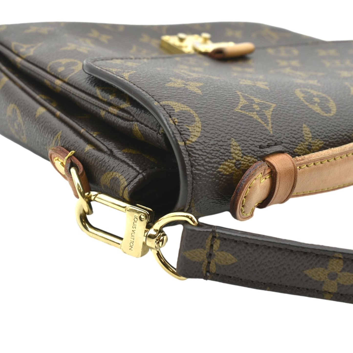LOUIS VUITTON Metis Pochette Monogram Canvas Crossbody Bag Brown