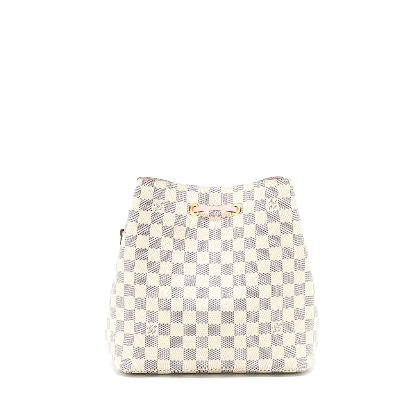 Louis Vuitton Neo Noe Bucket Purse Damier Azur/Pink